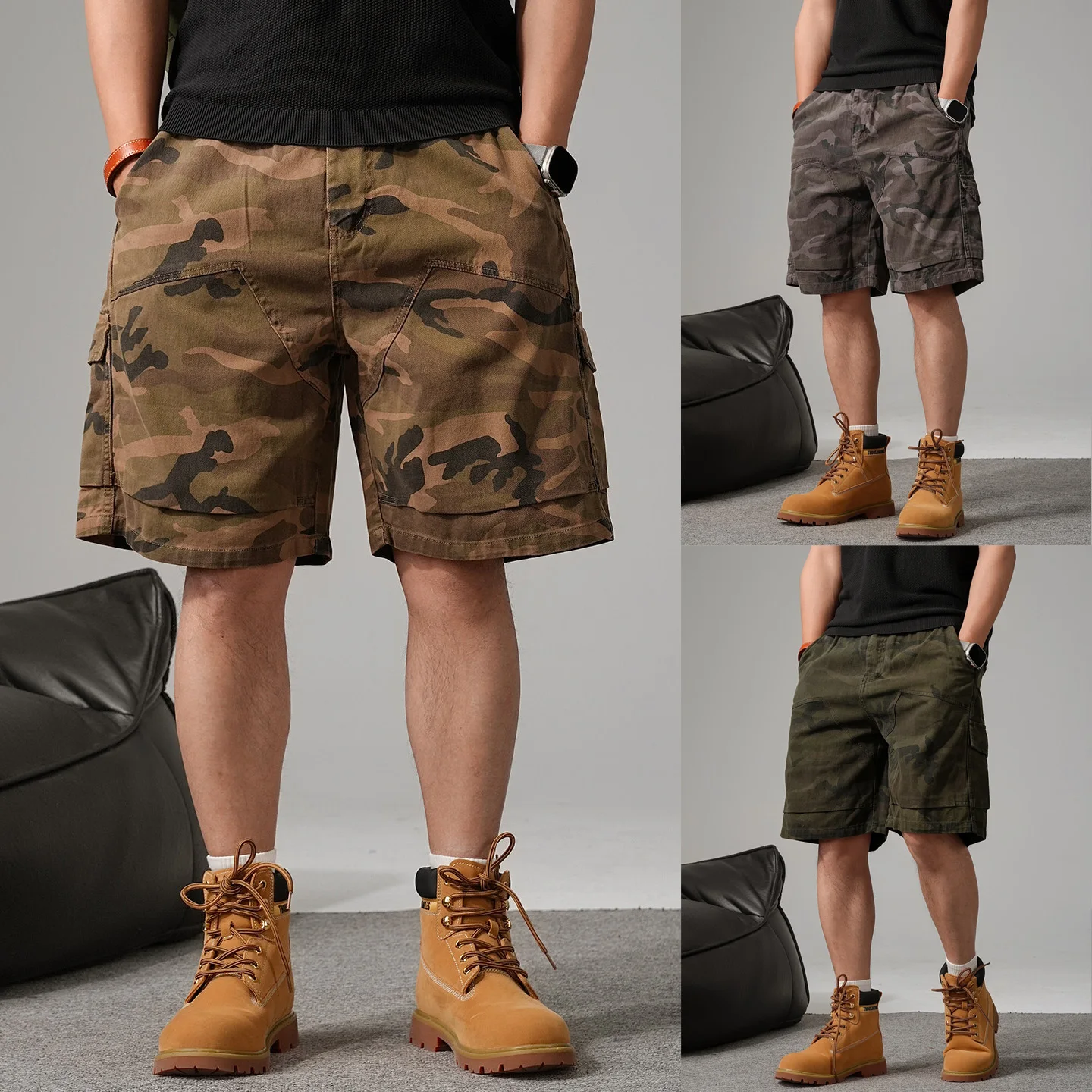 Men Summer Outdoor Pure Cotton Camouflage Loose Causal Vintage Fashion Cargo Shorts Cityboy Streetwear Short Pants Shorts
Men Summer Outdoor Pure Cotton Camouflage Loose Causal Vintage Fashion Cargo Shorts Cityboy Streetwear Short Pants Shorts