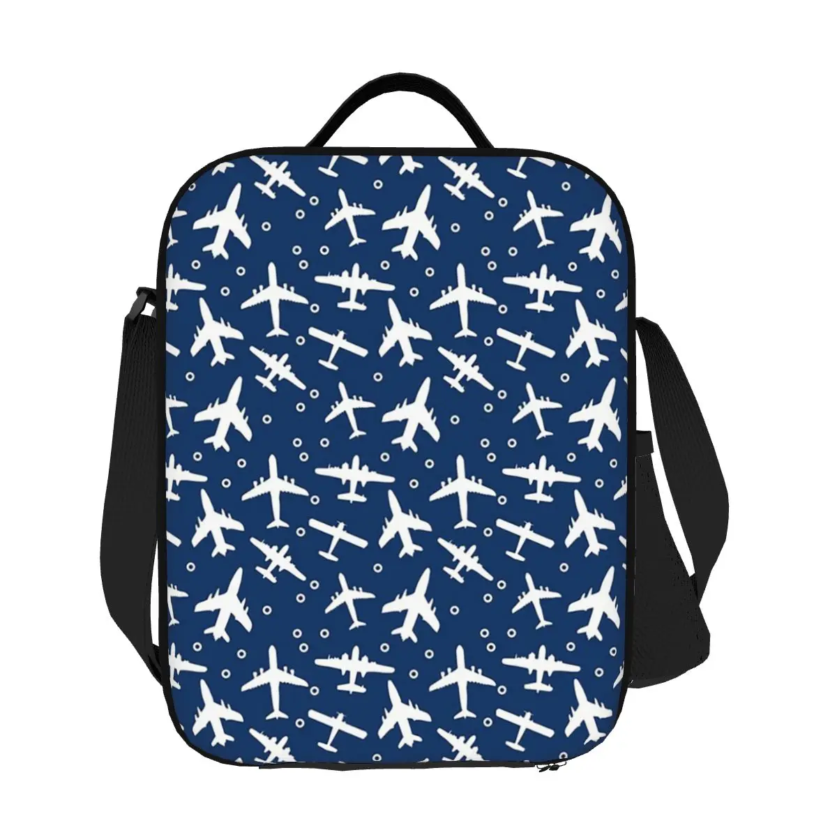 Blue And White Aeroplanes Silhouette Pattern Lunch Bags Insulated Bento Box Waterproof Tote Resuable Picnic Bags Thermal Bag
Blue And White Aeroplanes Silhouette Pattern Lunch Bags Insulated Bento Box Waterproof Tote Resuable Picnic Bags Thermal Bag