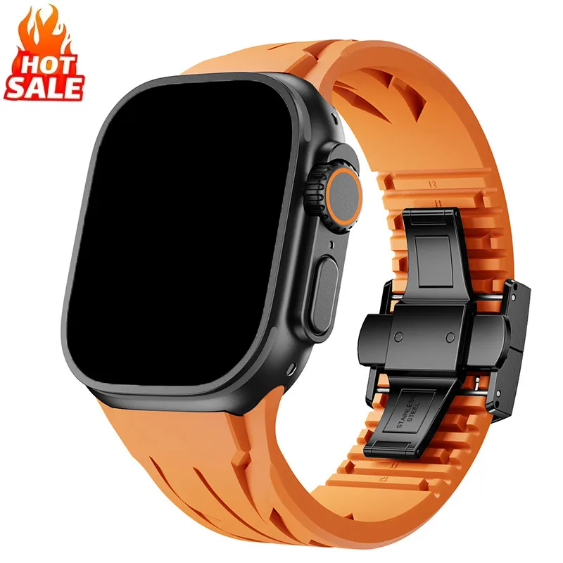 Luxury Silicone Strap Breathable Sports Band for Apple Watch 11 10 46mm Ultra 3/2/1 49mm 45mm 44mm 42mm Series 9 8 7 6 5 4 SE3
Luxury Silicone Strap Breathable Sports Band for Apple Watch 11 10 46mm Ultra 3/2/1 49mm 45mm 44mm 42mm Series 9 8 7 6 5 4 SE3