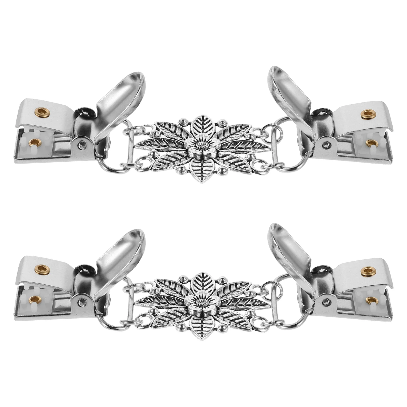 2Pcs Scarf Clip Vintage Flower Brooch for Cardigans Zinc Alloy Shirt Cincher Accessories Sweater Shawl Clip Chain Dress Fitting
2Pcs Scarf Clip Vintage Flower Brooch for Cardigans Zinc Alloy Shirt Cincher Accessories Sweater Shawl Clip Chain Dress Fitting