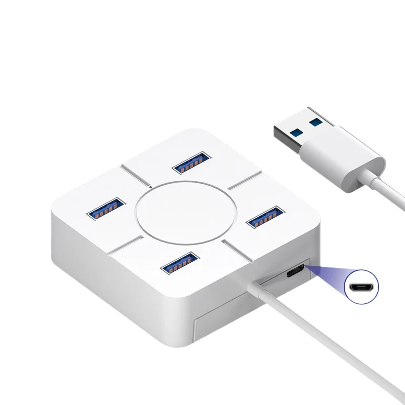 4-Port USB2.0 splitter HUB docking station hub, support computer mouse, keyboard U disk, card reader, etc
4-Port USB2.0 splitter HUB docking station hub, support computer mouse, keyboard U disk, card reader, etc