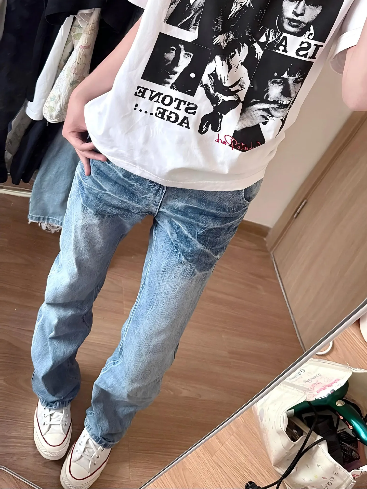 Cleanfit Blue Washed Lightning Pattern Men's Jeans High Vibe Straight Leg Micro Flared Pants Casual Wear Youth Fashion
Cleanfit Blue Washed Lightning Pattern Men's Jeans High Vibe Straight Leg Micro Flared Pants Casual Wear Youth Fashion