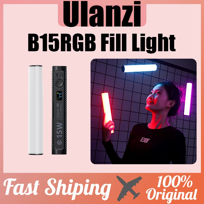 Ulanzi B15RGB Заполняющий светильник 15 Вт Light Stick 1800-9000K Ручной светодиодный светильник для видеосъемки со штативом для фотостудии Live Vlog
Ulanzi B15RGB Заполняющий светильник 15 Вт Light Stick 1800-9000K Ручной светодиодный светильник для видеосъемки со штативом для фотостудии Live Vlog