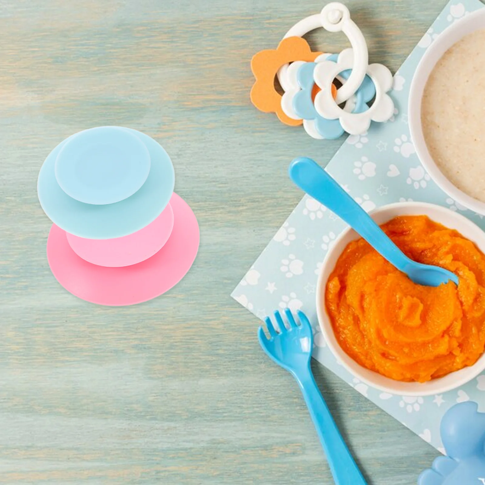 4 Pcs Children Bowl Anti Fall Suction Cup Kids Food Holder Non Slip Dual Silicone Tableware Sucker Baby Plate Portable
4 Pcs Children Bowl Anti Fall Suction Cup Kids Food Holder Non Slip Dual Silicone Tableware Sucker Baby Plate Portable
