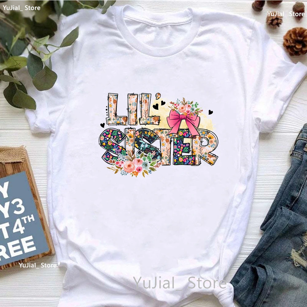 Lil Sister Letter Print T Shirt Women Mother'S Day Super Mom Tshirt Femme Summer Fashion T-Shirt Female
Lil Sister Letter Print T Shirt Women Mother'S Day Super Mom Tshirt Femme Summer Fashion T-Shirt Female