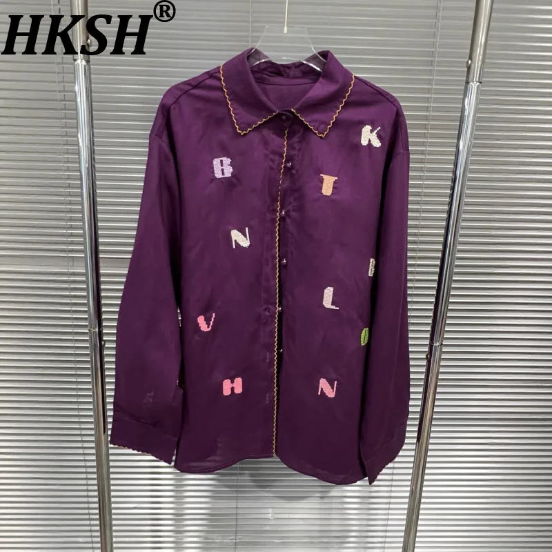 HKSH Early Autumn New Women Shirt Turn-down Collar Single Breasted Letter Embroidery Elegant Chic Tops Strap Short Dress HK10564
HKSH Early Autumn New Women Shirt Turn-down Collar Single Breasted Letter Embroidery Elegant Chic Tops Strap Short Dress HK10564