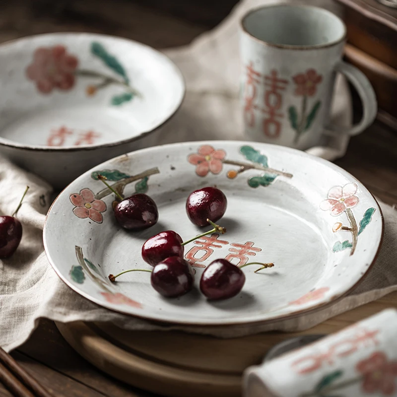 Underglaze Cerc Dinnerware Set Marriage Gift Large Mark Cup Home Tableware Plate Bowl Floral Pattern round ape Jingdezhe...
Underglaze Cerc Dinnerware Set Marriage Gift Large Mark Cup Home Tableware Plate Bowl Floral Pattern round ape Jingdezhe...