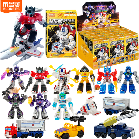 BLOKEES Toys Transformers Optimus Prime Galvatron Megatron Wheeljack Sideswipe Knock Out Soundwave Camera Jetfire Action Figure