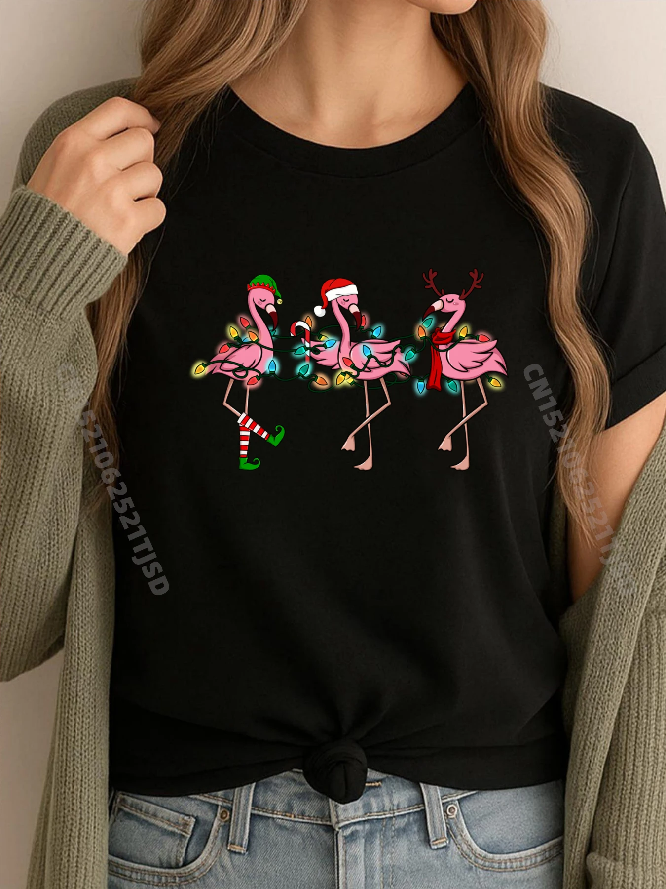 Christmas Lights Pink Flamingo Santa Hat Holiday Xmas Fashion T Shirt Woman Student Tshirts Woman
Christmas Lights Pink Flamingo Santa Hat Holiday Xmas Fashion T Shirt Woman Student Tshirts Woman