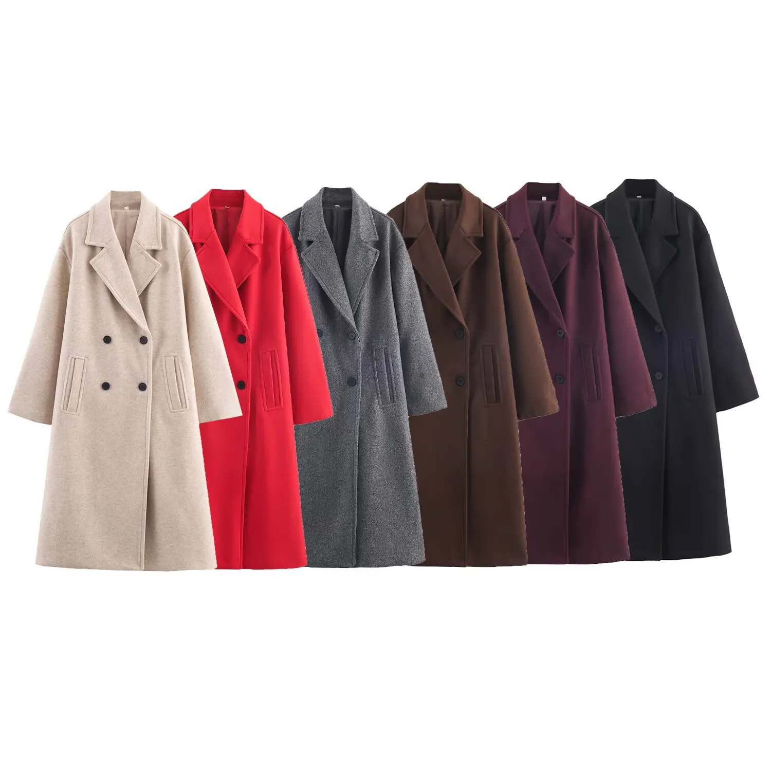 KIDCRKJ Winter Women Overcoat Multicolor Double Breasted Pockets Woollen Jacket For Lady Thickened Warm Long Female's Coat
KIDCRKJ Winter Women Overcoat Multicolor Double Breasted Pockets Woollen Jacket For Lady Thickened Warm Long Female's Coat