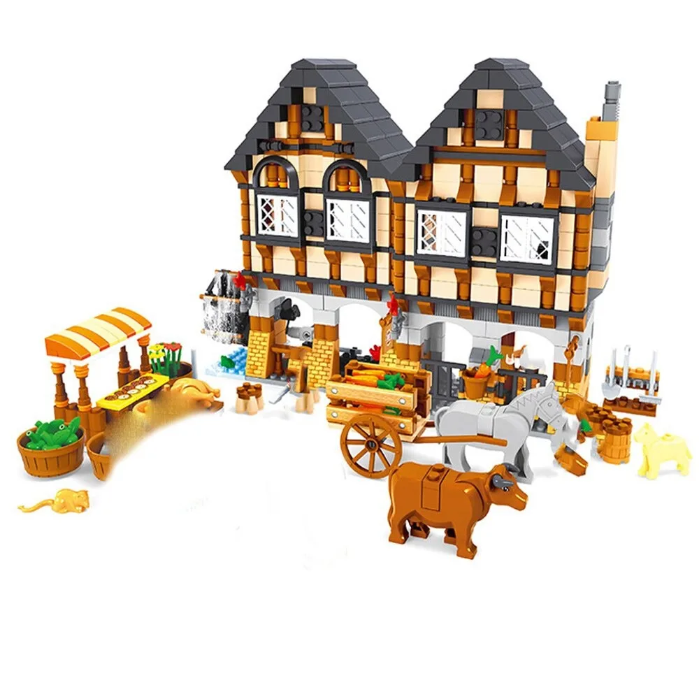 AUSINI 28001 Роскошный фермерский праздничный дом, наборы строительных блоков, 884 шт., строительные кирпичи, детские игрушки для мальчиков
AUSINI 28001 Роскошный фермерский праздничный дом, наборы строительных блоков, 884 шт., строительные кирпичи, детские игрушки для мальчиков