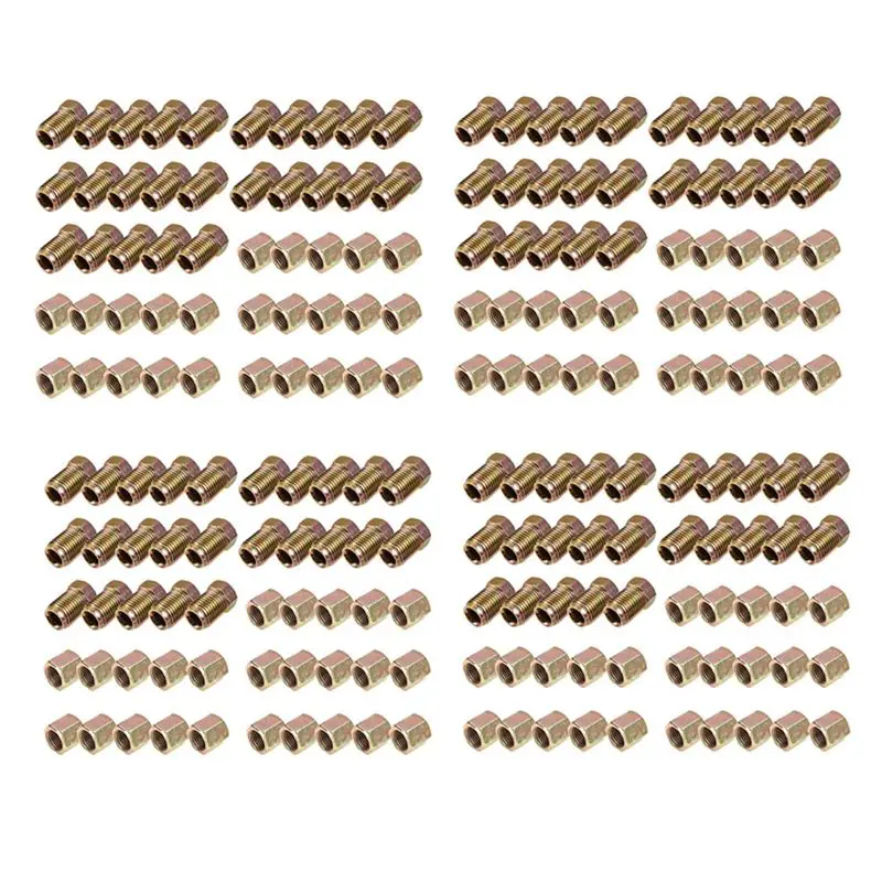 AU28-200Pcs Male / Female End Union Brake Pipe Screw Nuts M10 X 1Mm 3/16Inch OD Copper Brake Tubes Line Pipe Fittings Metric
AU28-200Pcs Male / Female End Union Brake Pipe Screw Nuts M10 X 1Mm 3/16Inch OD Copper Brake Tubes Line Pipe Fittings Metric