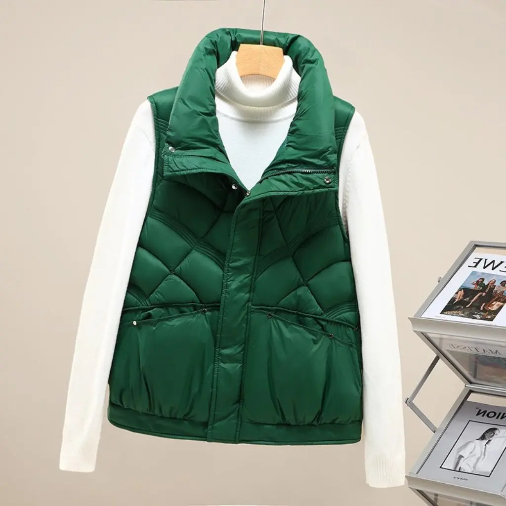 Women's Short Sleeveless Cotton Vest Autumn Winter Thick Casual Design Jacket for Fashionable Comfort
Women's Short Sleeveless Cotton Vest Autumn Winter Thick Casual Design Jacket for Fashionable Comfort