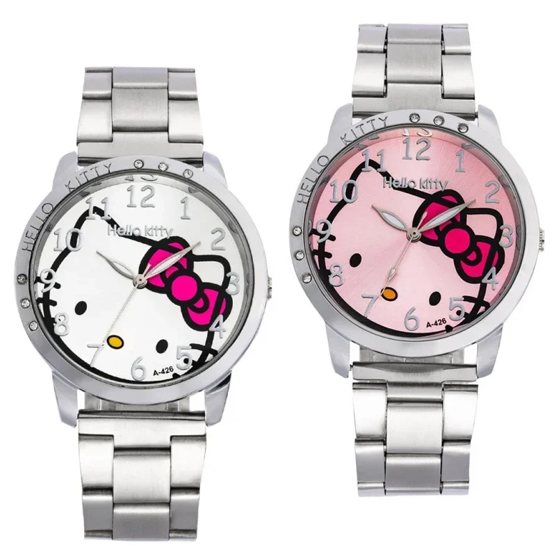 Hello Kitty Quartz Watch Cartoon Women Watches Stainless Steel Lady Wristwatch Fashion Quartz Wristwatches Female Folding Clock
Hello Kitty Quartz Watch Cartoon Women Watches Stainless Steel Lady Wristwatch Fashion Quartz Wristwatches Female Folding Clock