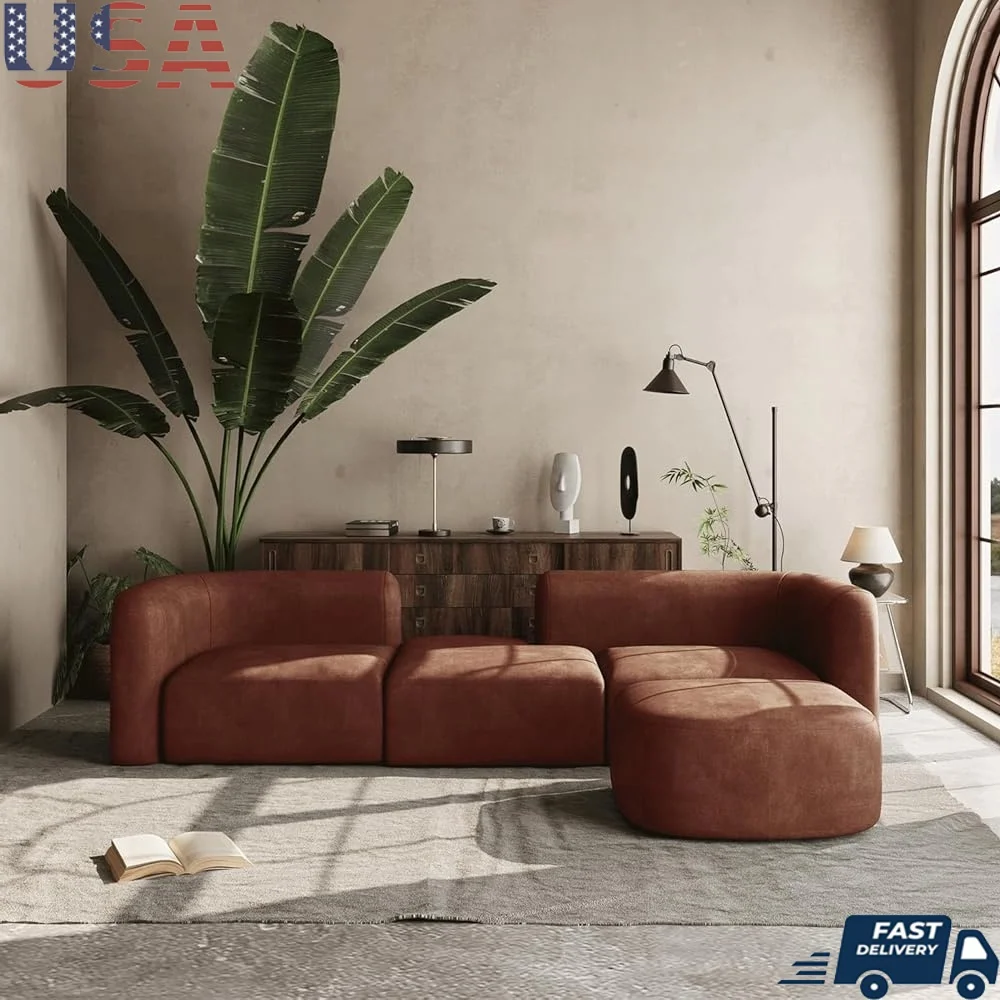 Luxury Modular Velvet Sectional Sofa Comfortable L-Shaped Couch with Movable Ottoman Living Room Apartment Sturdy Design Easy
Luxury Modular Velvet Sectional Sofa Comfortable L-Shaped Couch with Movable Ottoman Living Room Apartment Sturdy Design Easy