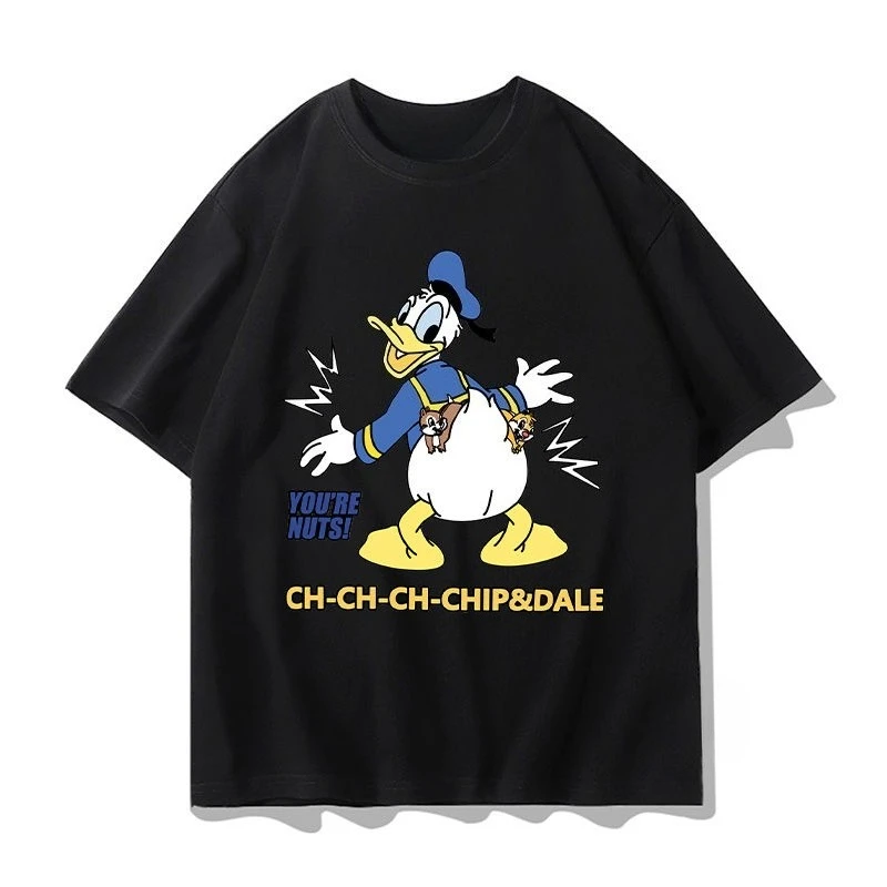 Donald Duck Collaboration Short Sleeved T-shirt for Men and Women 2025 New Disney Summer T-shirt Anime Printed T-shirt
Donald Duck Collaboration Short Sleeved T-shirt for Men and Women 2025 New Disney Summer T-shirt Anime Printed T-shirt