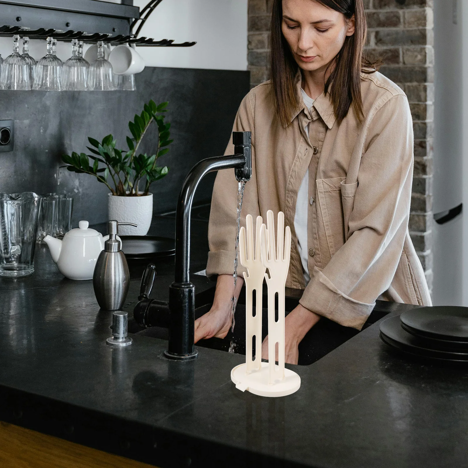 Multifunctional Kitchen Gloves Drying Rack Water Collection Base Dish Cloth Holder Glove Sink Accessories ganizer White Easy
Multifunctional Kitchen Gloves Drying Rack Water Collection Base Dish Cloth Holder Glove Sink Accessories ganizer White Easy