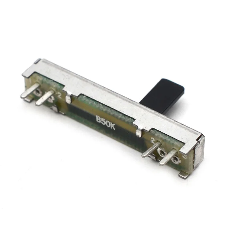 Guitar Pickup Slide Potentiometer 7545R/LC-5 Volume Slider, Replacement Sliding Pot for Acoustic/Electric Guitar Pickup Repair
Guitar Pickup Slide Potentiometer 7545R/LC-5 Volume Slider, Replacement Sliding Pot for Acoustic/Electric Guitar Pickup Repair