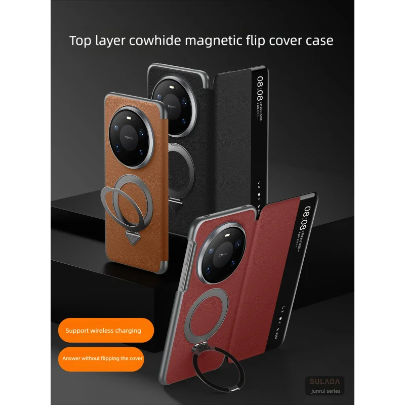 Genuine Leather Magnetic Phone Case for Huawei Mate 80 Pro Max SULADA with stand Smart Flip Leather Case for Mate 80 Pro/80 70RS
Genuine Leather Magnetic Phone Case for Huawei Mate 80 Pro Max SULADA with stand Smart Flip Leather Case for Mate 80 Pro/80 70RS