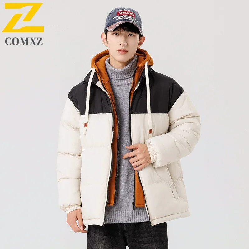 COMXZ 2025 Men's Oversize Hooded Down Cotton Jacket Winter Thick Warm Loose Fit Lightweight Comfortable Coat
COMXZ 2025 Men's Oversize Hooded Down Cotton Jacket Winter Thick Warm Loose Fit Lightweight Comfortable Coat