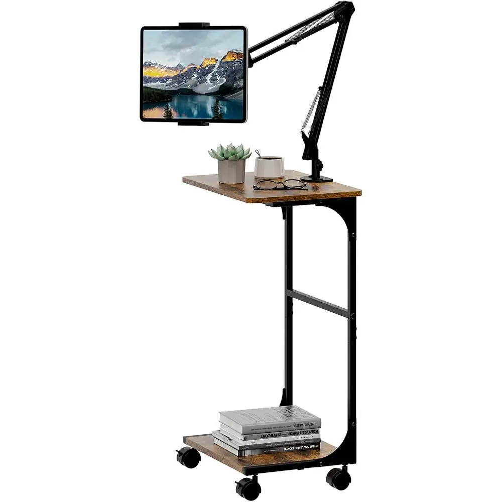 Adjustable 2-Tier Tablet Stand with Storage Shelves, 360-Degree Rotation, Fits 4.7-13 Devices
Adjustable 2-Tier Tablet Stand with Storage Shelves, 360-Degree Rotation, Fits 4.7-13 Devices
