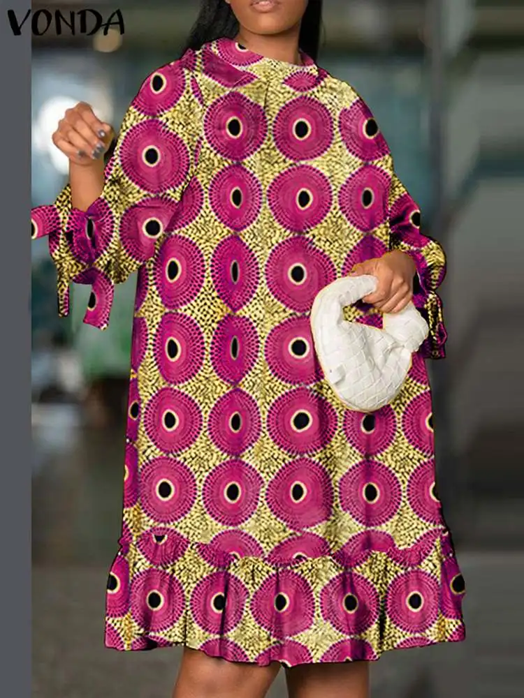 Plus Size 5XL VONDA Women Bohemian Dress Elegant Printed Summer Sundress 2024 Casual Loose Long Sleeve Knee-length Party Vestido
Plus Size 5XL VONDA Women Bohemian Dress Elegant Printed Summer Sundress 2024 Casual Loose Long Sleeve Knee-length Party Vestido