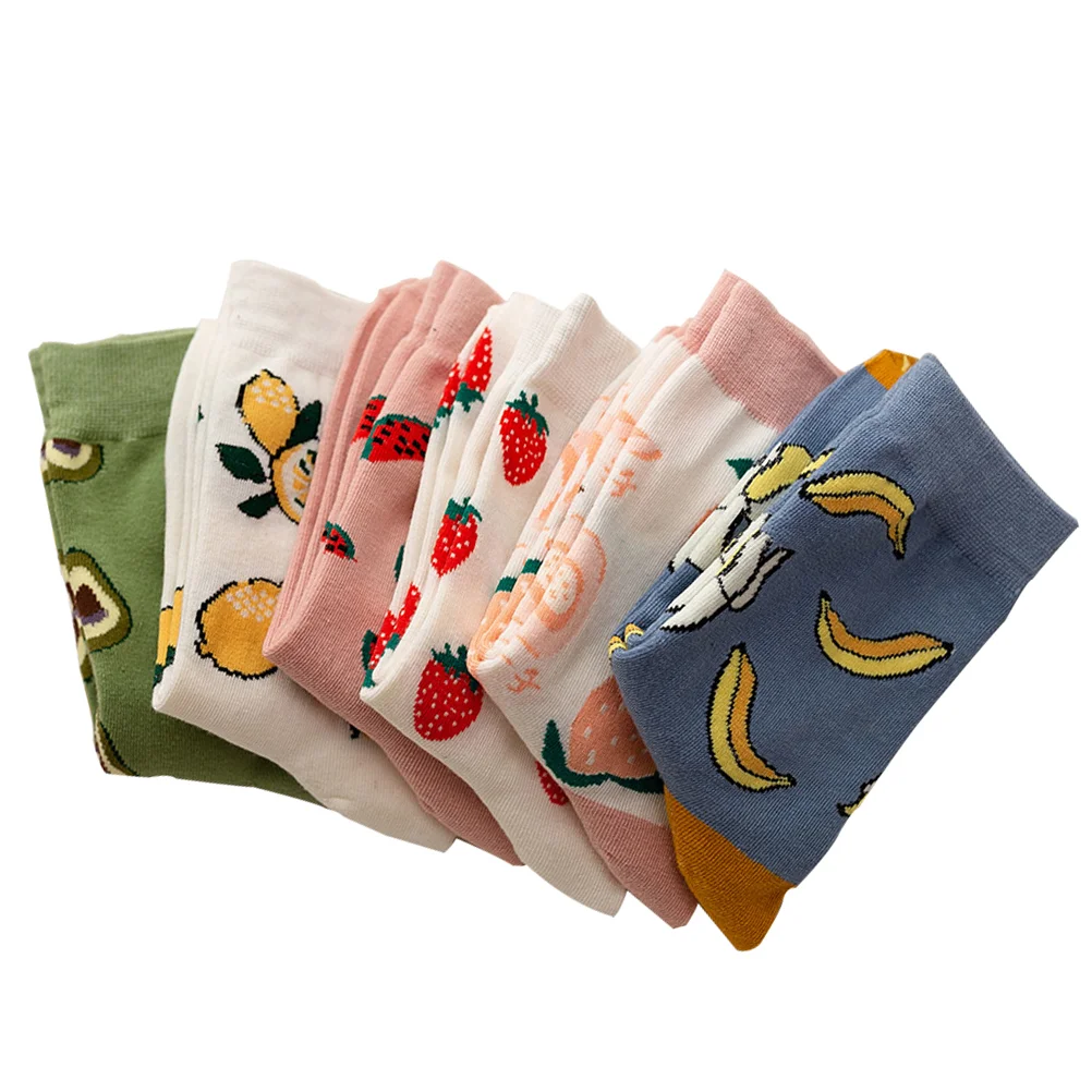 6 Pairs Girl Sock Cotton Socks Fruit Socks Mid-calf Length Sock Adorable Socks
6 Pairs Girl Sock Cotton Socks Fruit Socks Mid-calf Length Sock Adorable Socks