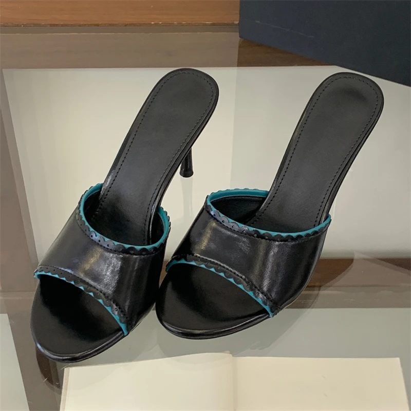 Eilyken New Design Splicing Women Slippers Summer Open Toe Slides Shoes Sexy Thin High Heels Party Prom Sandals
Eilyken New Design Splicing Women Slippers Summer Open Toe Slides Shoes Sexy Thin High Heels Party Prom Sandals