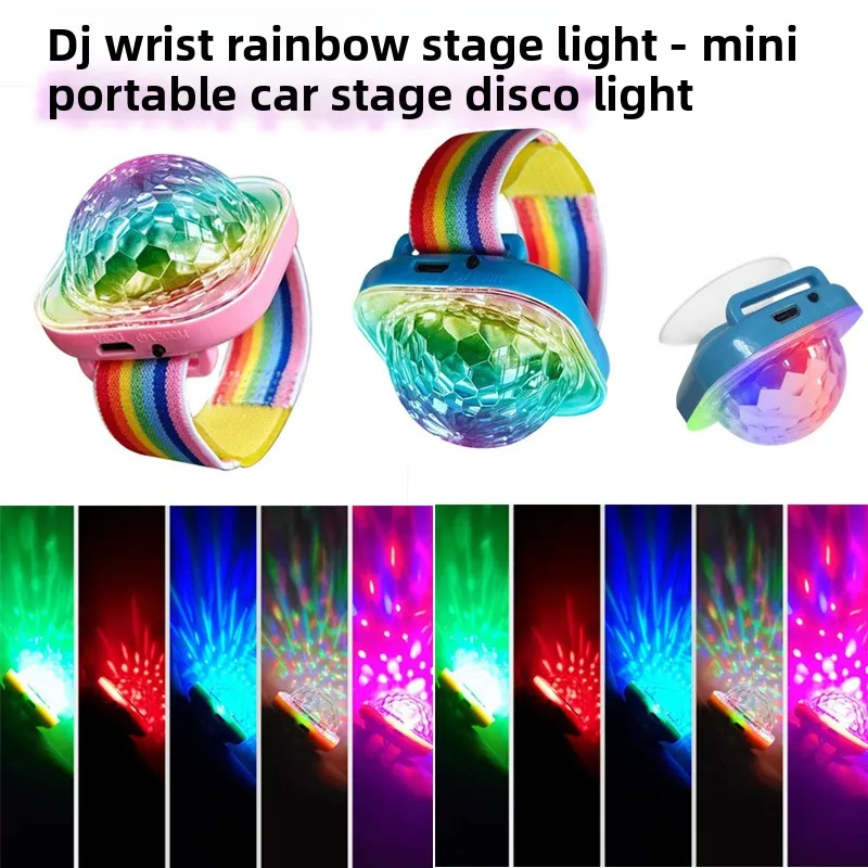 Cross-border LED stage light Smurf bracelet KTV colorful flash car suction cup voice-activated magic ball atmosphere light
Cross-border LED stage light Smurf bracelet KTV colorful flash car suction cup voice-activated magic ball atmosphere light