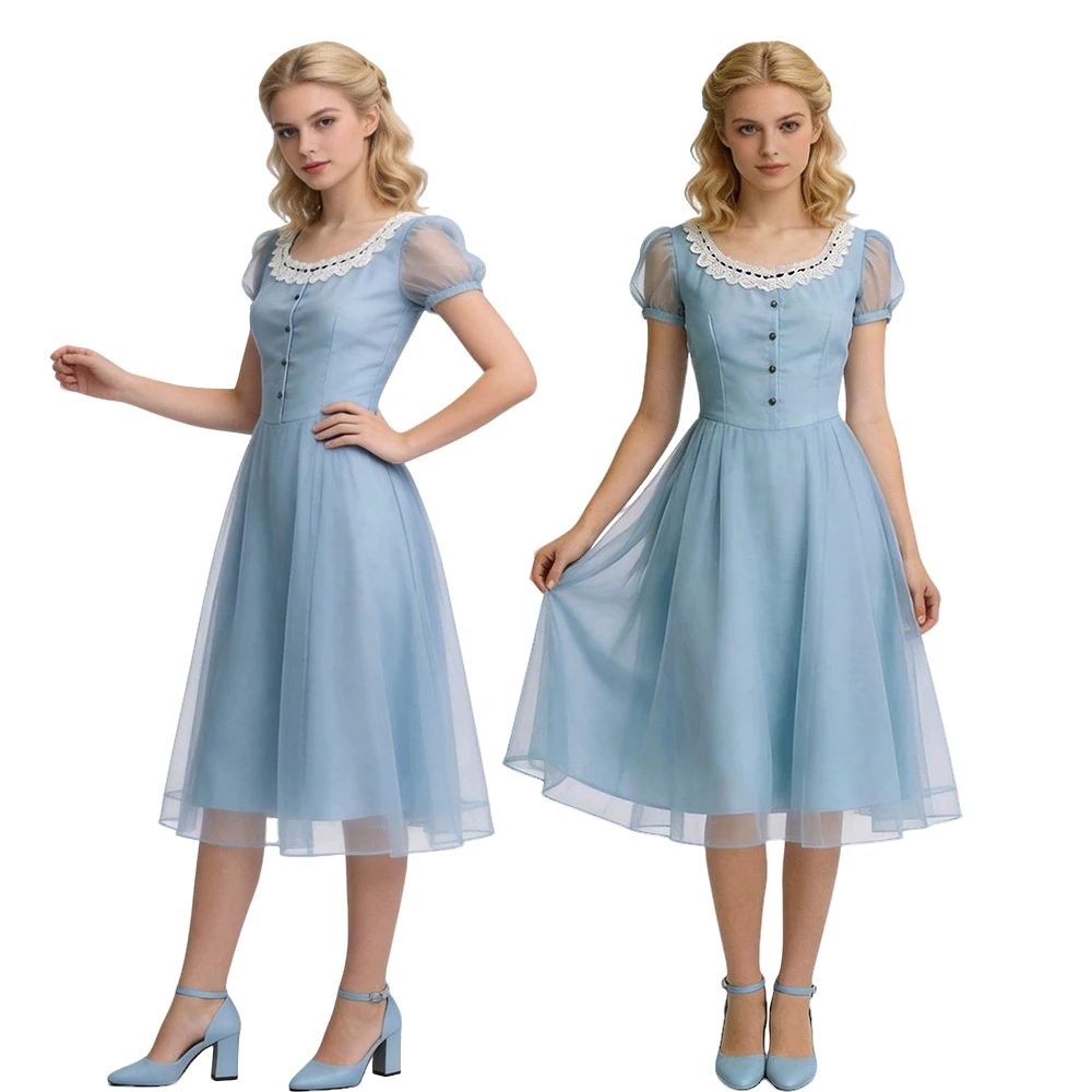 Movie Alice Cosplay Costume Women Blue Princess Dress Masquerade Uniform Halloween Carnival Clothes Outfits
Movie Alice Cosplay Costume Women Blue Princess Dress Masquerade Uniform Halloween Carnival Clothes Outfits