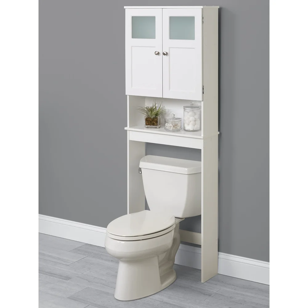 Over-the-Toilet Storage Cabinet Freestanding Spacesaver Shelves with Glass Doors Adjustable Shelving Bathroom Organizer Utility
Over-the-Toilet Storage Cabinet Freestanding Spacesaver Shelves with Glass Doors Adjustable Shelving Bathroom Organizer Utility