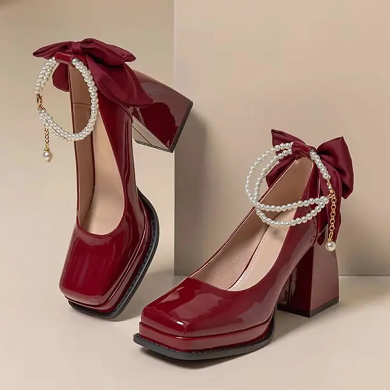 Женские туфли-лодочки, весенне-осенние новые модные брендовые свадебные платья на массивном каблуке, женские удобные классические туфли Мэри Джейн на высоком каблуке
Женские туфли-лодочки, весенне-осенние новые модные брендовые свадебные платья на массивном каблуке, женские удобные классические туфли Мэри Джейн на высоком каблуке
