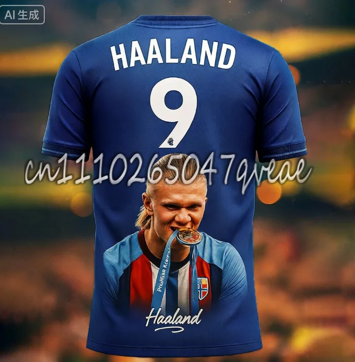 2026 Summer Hot Selling Erling Haaland Fashion Football Superstar 3D Printed Fan Collection Commemorative Football Uniform
2026 Summer Hot Selling Erling Haaland Fashion Football Superstar 3D Printed Fan Collection Commemorative Football Uniform