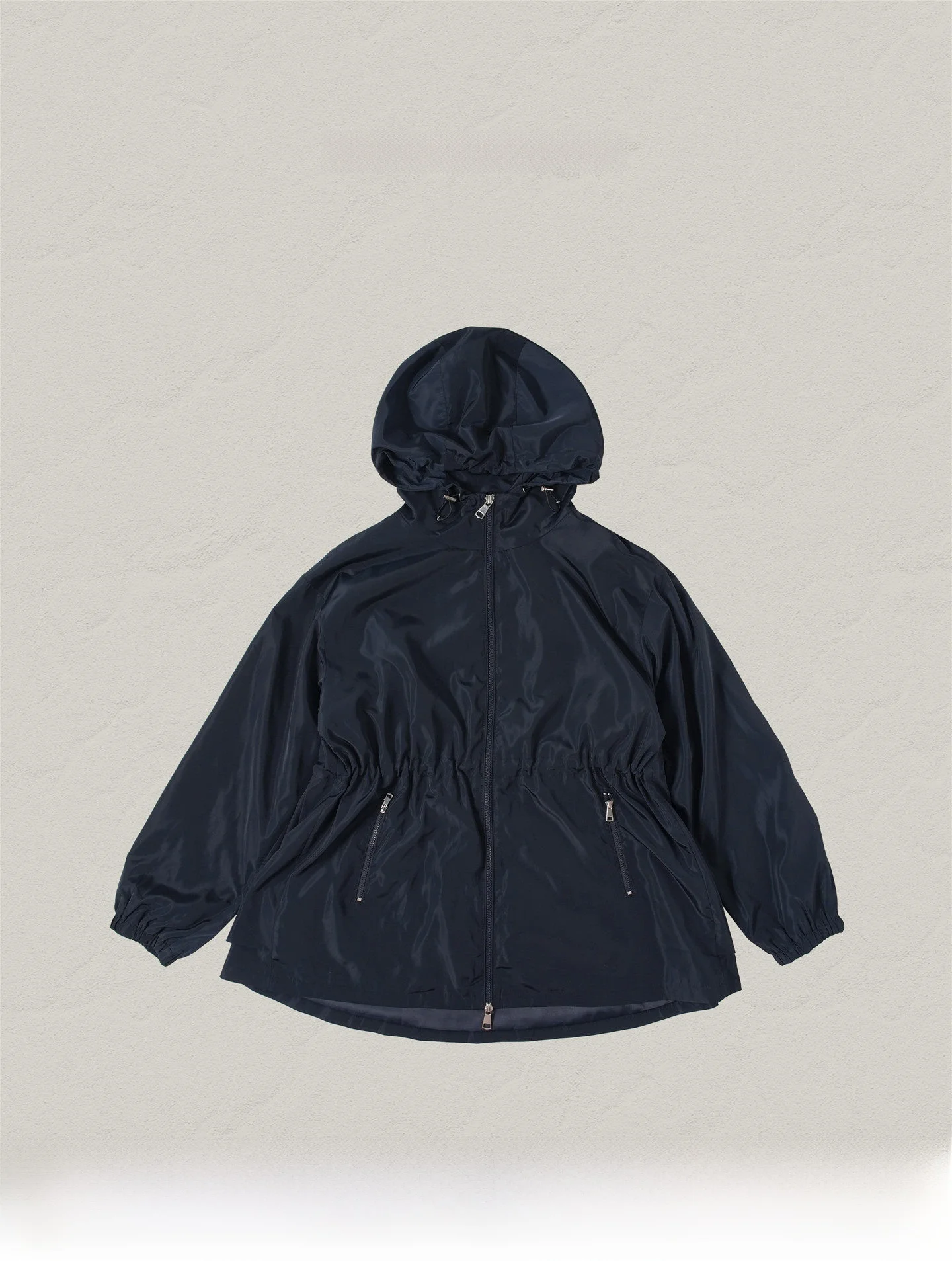 Beibei Dark Blue Hooded Jacket Women's Outerwear 2026 New Spring Loose Slimming Mid-Length Workwear Jacket Casual Style
Beibei Dark Blue Hooded Jacket Women's Outerwear 2026 New Spring Loose Slimming Mid-Length Workwear Jacket Casual Style