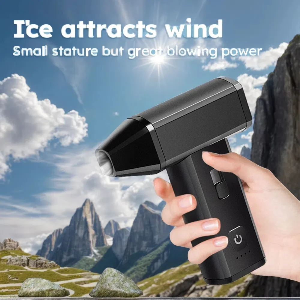 130000RPM Powerful Air Blower Turbo Fan Handheld Turbo Jet Fan Brushless Motor Violent Jetdry Blower Type-C Charging
130000RPM Powerful Air Blower Turbo Fan Handheld Turbo Jet Fan Brushless Motor Violent Jetdry Blower Type-C Charging 