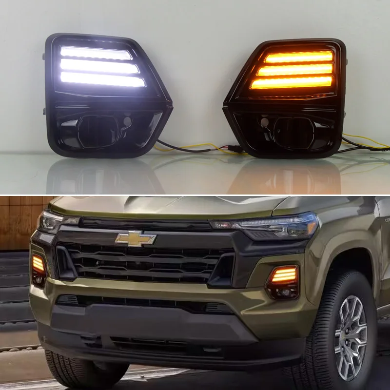LED Daytime Running Light For Chevrolet Colorado 2023-2025 Dynamic Turn Signal Waterproof Car DRL 12V LED Fog Lamp Decoration
LED Daytime Running Light For Chevrolet Colorado 2023-2025 Dynamic Turn Signal Waterproof Car DRL 12V LED Fog Lamp Decoration