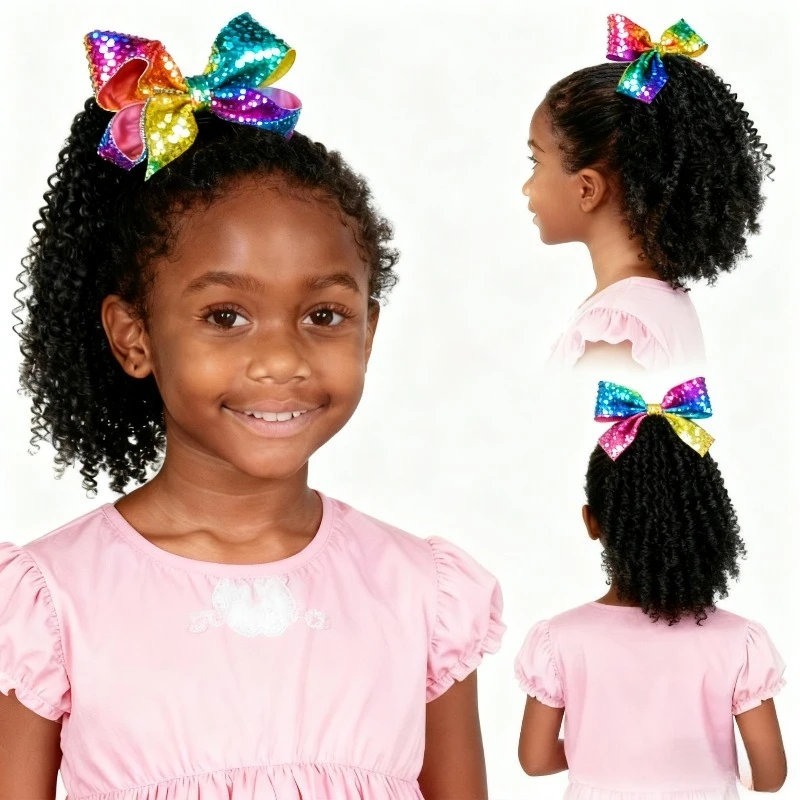 2pcs set/Glitter Bow Puff Ponytail - Kinky Marley Hair Extensions for Girls, Soft Natural-Looking Kids Hair Accessories
2pcs set/Glitter Bow Puff Ponytail - Kinky Marley Hair Extensions for Girls, Soft Natural-Looking Kids Hair Accessories
