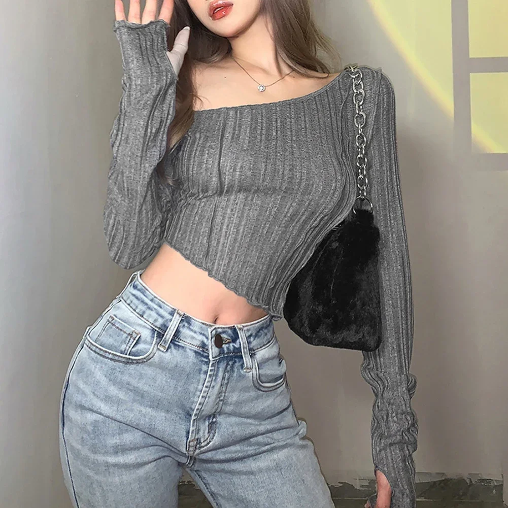 Long-sleeved Shirt Retro Women T-shirt Daily Use Clothing Hot Girl Fashion Microelasticity Material Polyester Fabric
Long-sleeved Shirt Retro Women T-shirt Daily Use Clothing Hot Girl Fashion Microelasticity Material Polyester Fabric