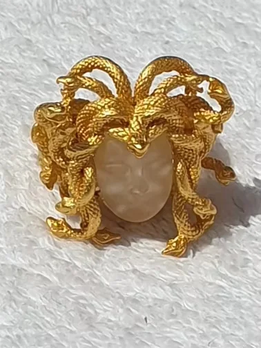Ancient Greek Queen Coin Pattern Open Ring Retro Art Handmade Rings, Niche Luxury Temperament Statement Fashion Jewelry
Ancient Greek Queen Coin Pattern Open Ring Retro Art Handmade Rings, Niche Luxury Temperament Statement Fashion Jewelry