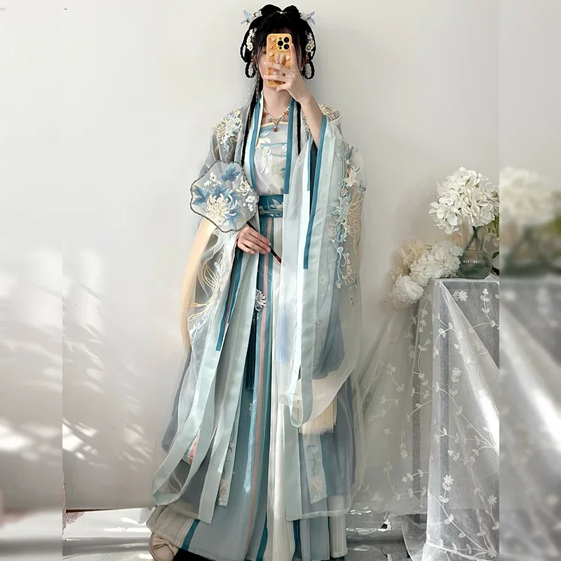 Original Woman Embroidery Hanfu Dress Chinese Traditional Song Dynasty Princess Clothing Elegant National Fairy Cosplay Costume
Original Woman Embroidery Hanfu Dress Chinese Traditional Song Dynasty Princess Clothing Elegant National Fairy Cosplay Costume