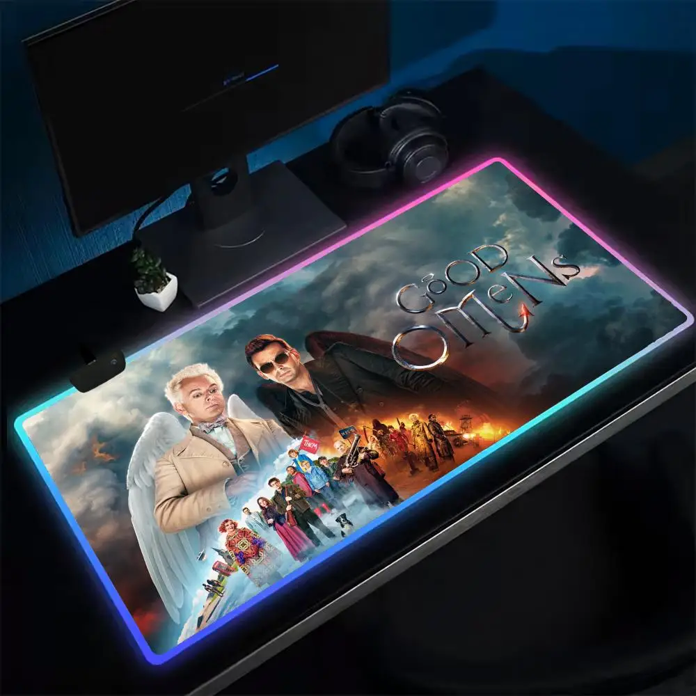 Good Omens Mouse Pad Anime Gaming Mouse Pad LED Table Pads Backlit Rubber Desktop XXL RGB Desk Mats
Good Omens Mouse Pad Anime Gaming Mouse Pad LED Table Pads Backlit Rubber Desktop XXL RGB Desk Mats