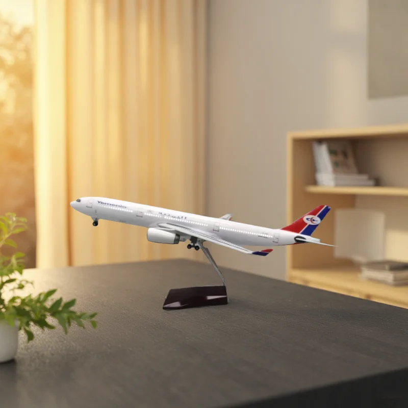 1:135 Scale Model Planes 47cm A330 Yemen Airways Resin Crafts Diecast Airplane Toy Children Aviation Collection Gift With Lights
1:135 Scale Model Planes 47cm A330 Yemen Airways Resin Crafts Diecast Airplane Toy Children Aviation Collection Gift With Lights