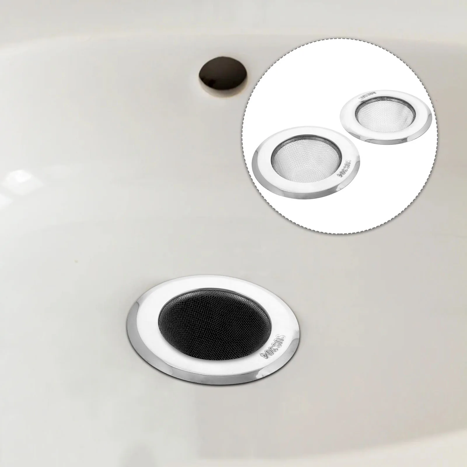 2pcs Kitchen Filter Stainless Sink Strainer Mesh Design For Food Hair Catcher Anti-Clogging Drainage Tool Home Sink Strainer
2pcs Kitchen Filter Stainless Sink Strainer Mesh Design For Food Hair Catcher Anti-Clogging Drainage Tool Home Sink Strainer