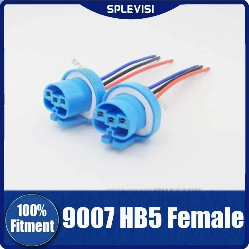 2Pcs 9007 HB5 Female Pigtail Wire Male Socket Harness Base Connector Plug For Headlight Headlamp Light Bulbs
2Pcs 9007 HB5 Female Pigtail Wire Male Socket Harness Base Connector Plug For Headlight Headlamp Light Bulbs