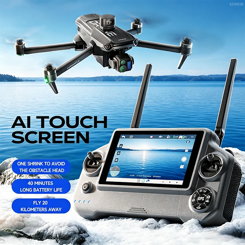 2026 Wing 6 GPS Drone 4K 8K Professional HD Dual Cameras Long Range WIFI FPV App RC Drone Smart Touch Scree RC Control P7 Max
2026 Wing 6 GPS Drone 4K 8K Professional HD Dual Cameras Long Range WIFI FPV App RC Drone Smart Touch Scree RC Control P7 Max