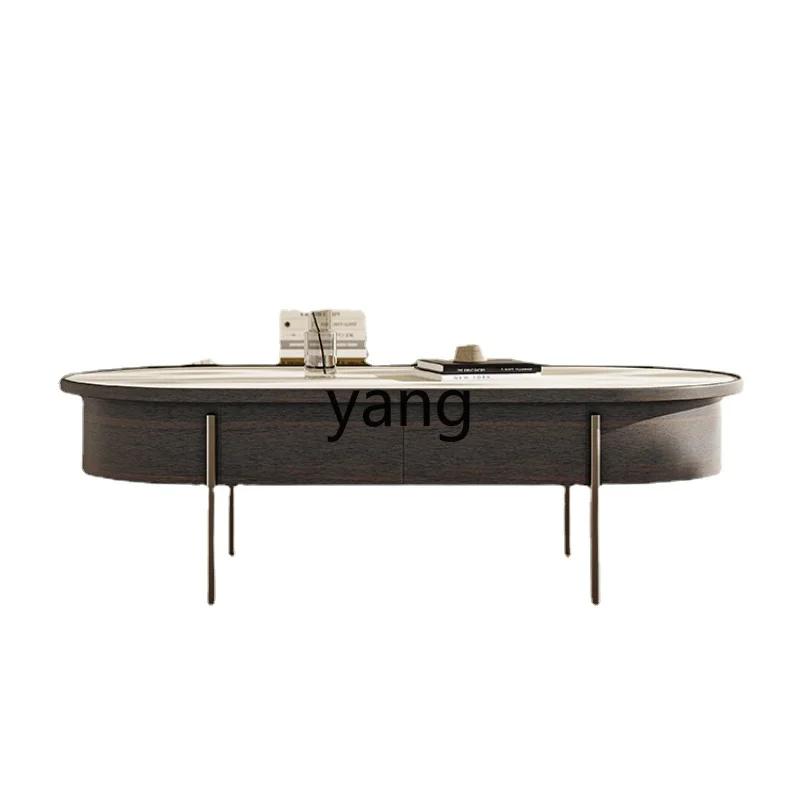Yjq Saddle Leather Coffee Table Small Apartment Living Room Home Quiet Style Creative Designer Oval High Sense
Yjq Saddle Leather Coffee Table Small Apartment Living Room Home Quiet Style Creative Designer Oval High Sense