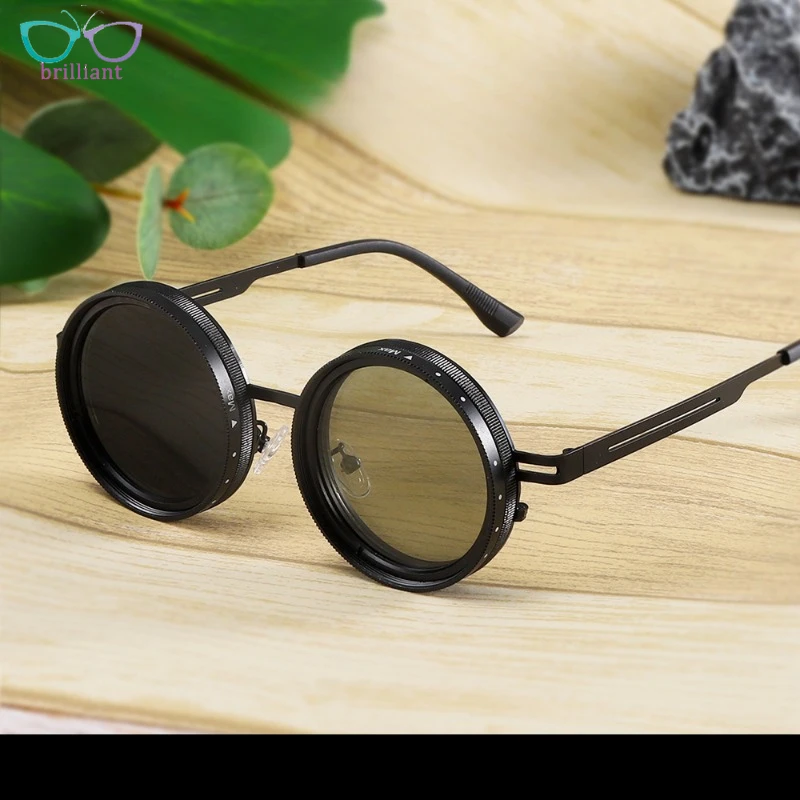 Handmade ND9 Adjustable Dimming Sunglasses Men Fashion Round Outdoor Travel Driving Eyeglass UV400 Polarized Retro Sun Glasses
Handmade ND9 Adjustable Dimming Sunglasses Men Fashion Round Outdoor Travel Driving Eyeglass UV400 Polarized Retro Sun Glasses