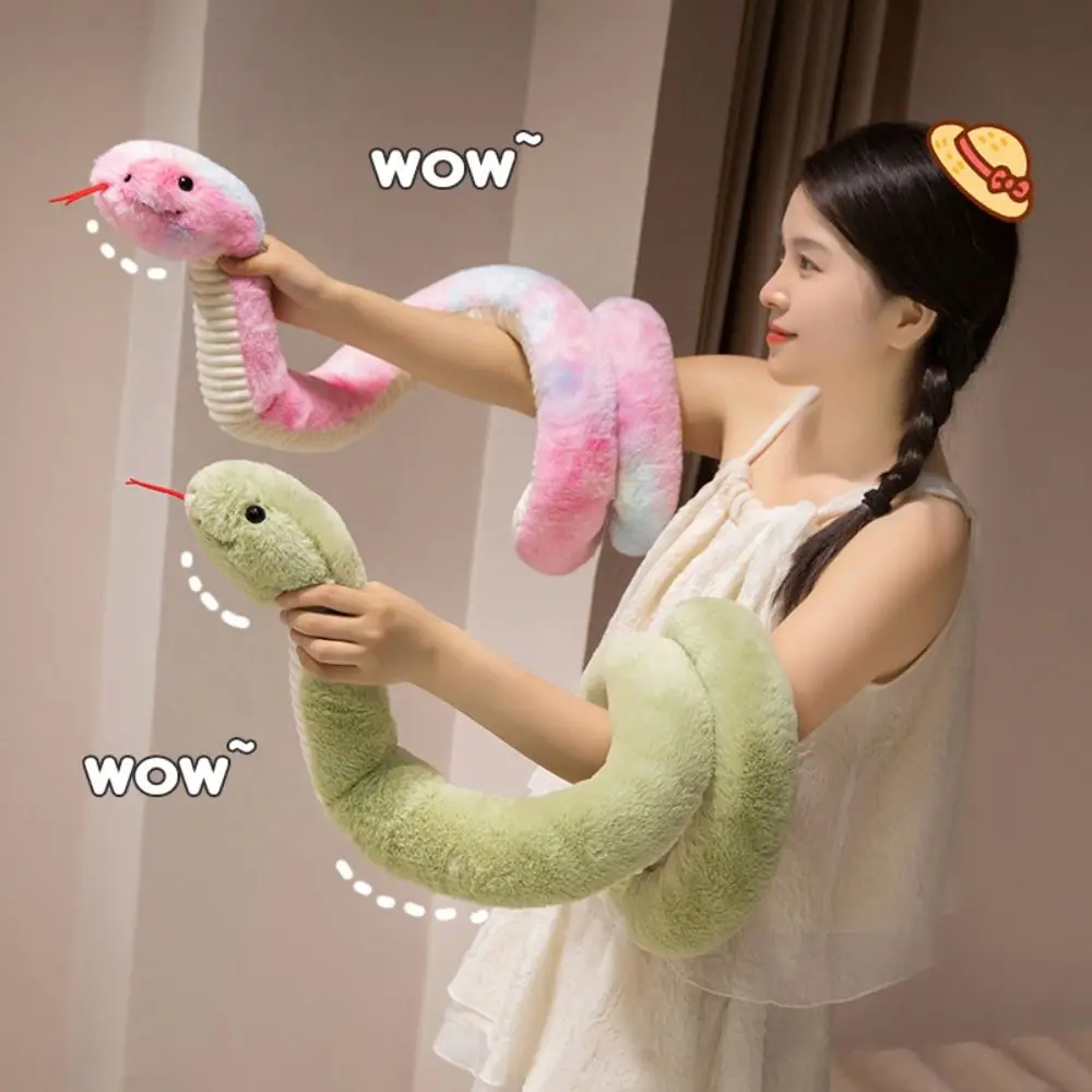 Sticking Tongue Snake Plush Toy Colorful Coiled Boa Plush Doll 120/180cm Fluffy Boa Snake Stuffed Toys Home Decor
Sticking Tongue Snake Plush Toy Colorful Coiled Boa Plush Doll 120/180cm Fluffy Boa Snake Stuffed Toys Home Decor
