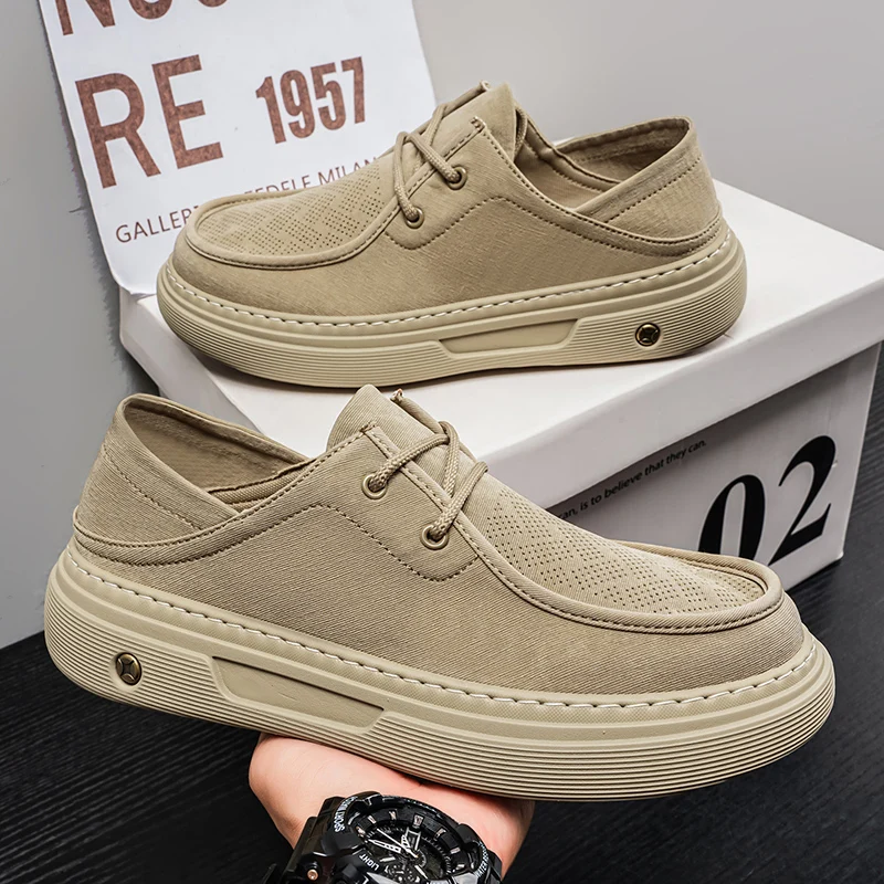 Men Hollow Out Canvas Shoes Premium Quality Secondary Foam Soft Sole Lightweight Casual Daily Shoes
Men Hollow Out Canvas Shoes Premium Quality Secondary Foam Soft Sole Lightweight Casual Daily Shoes
