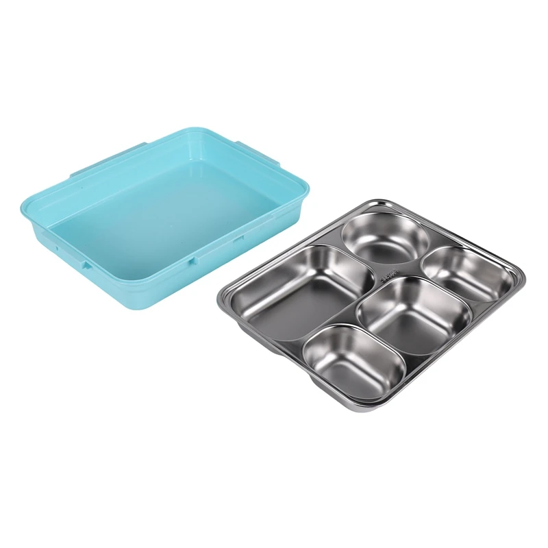 Emption!5 Compartments Lunch Box Stainless Steel Leak-Proof Large Bento Boxes Soup Container School Dinnerware
Emption!5 Compartments Lunch Box Stainless Steel Leak-Proof Large Bento Boxes Soup Container School Dinnerware